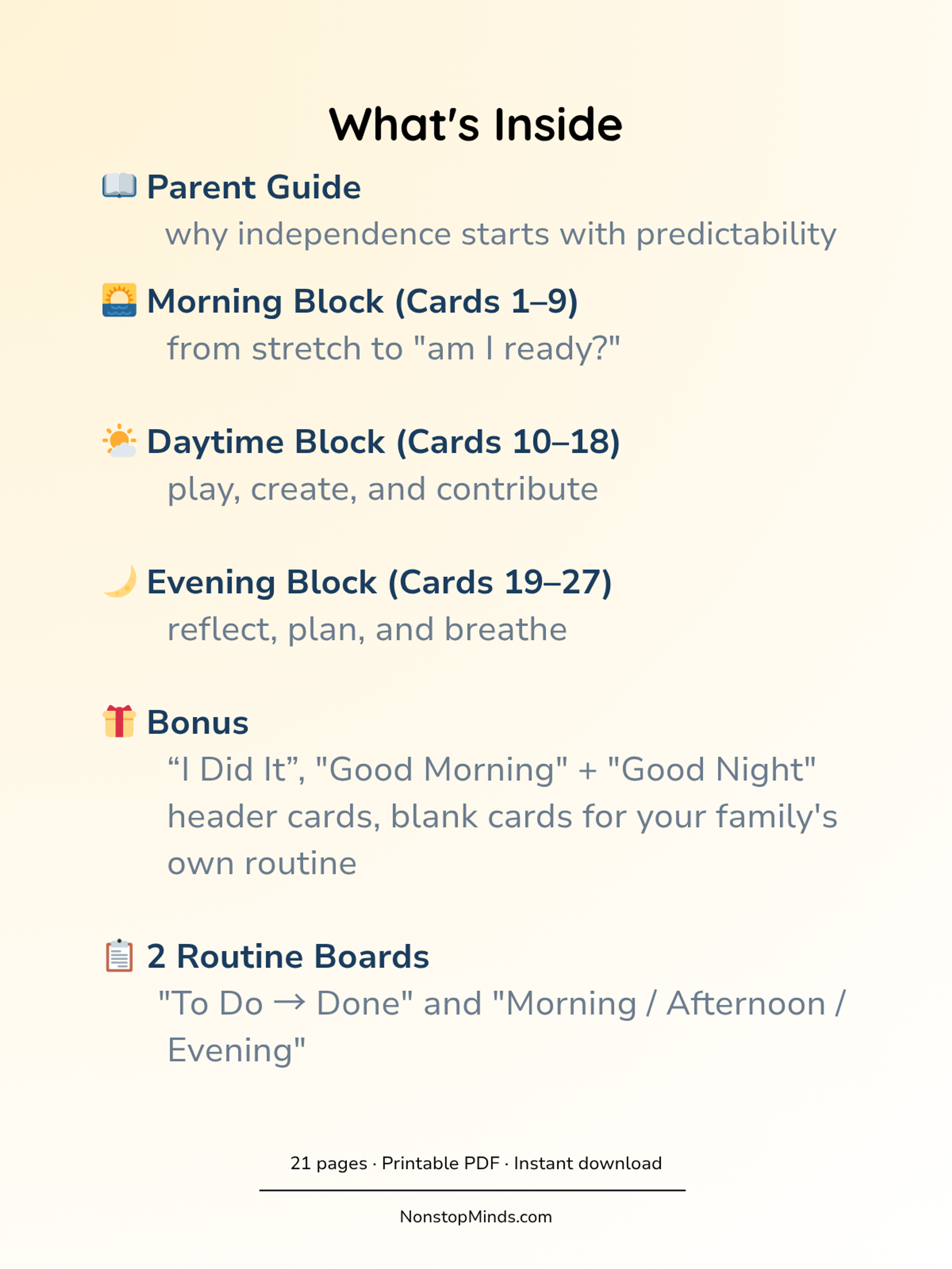 Daily Routine Cards for Preschoolers — preview image 2