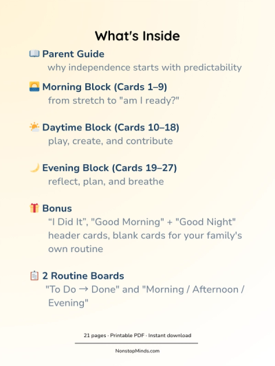 Daily Routine Cards for Preschoolers — preview image 2