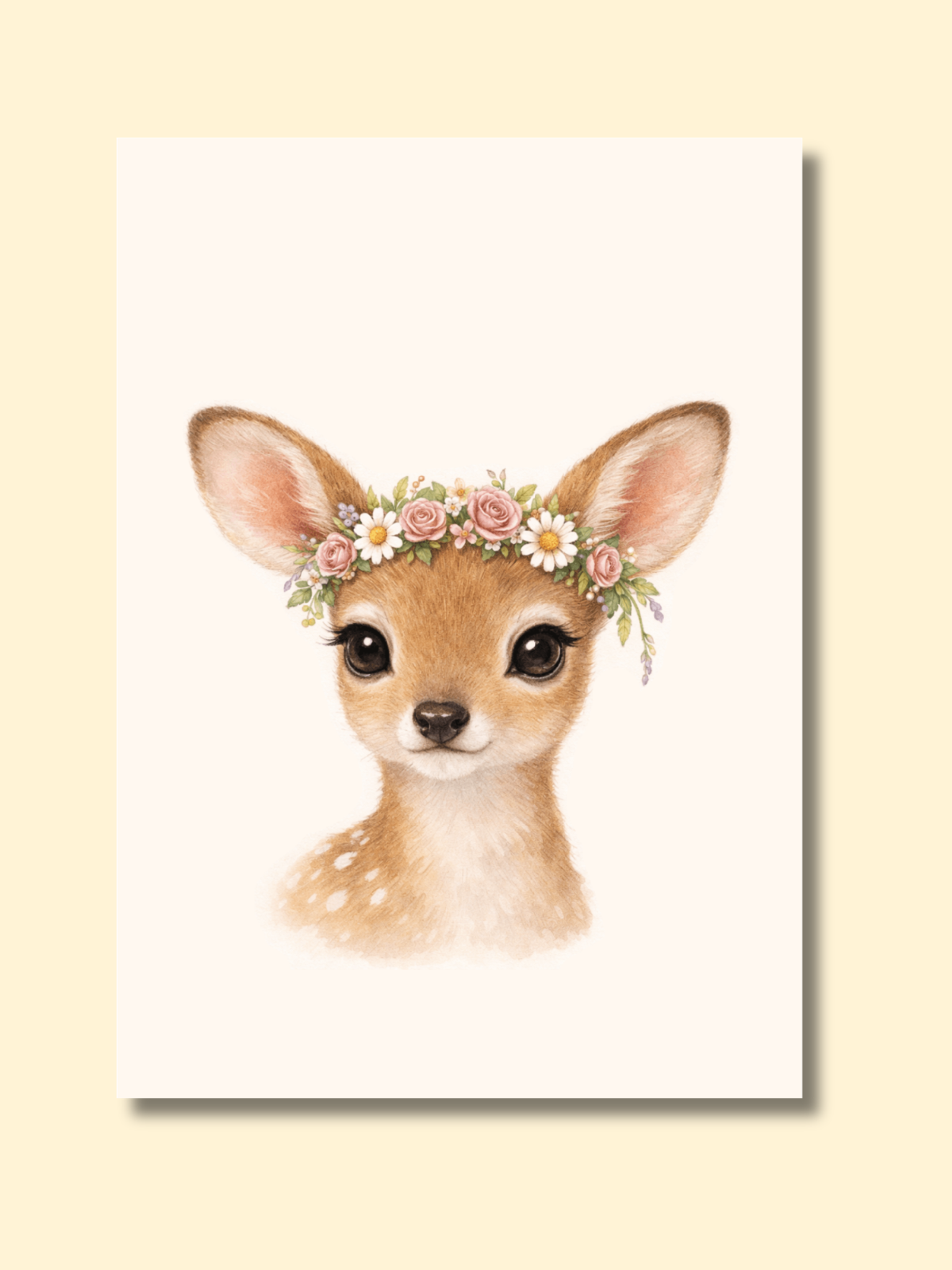 Floral Crown Animals Wall Art — preview image 3