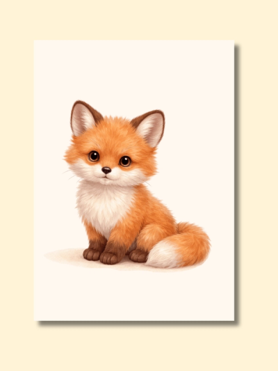 Woodland Baby Animals Wall Art — preview image 3