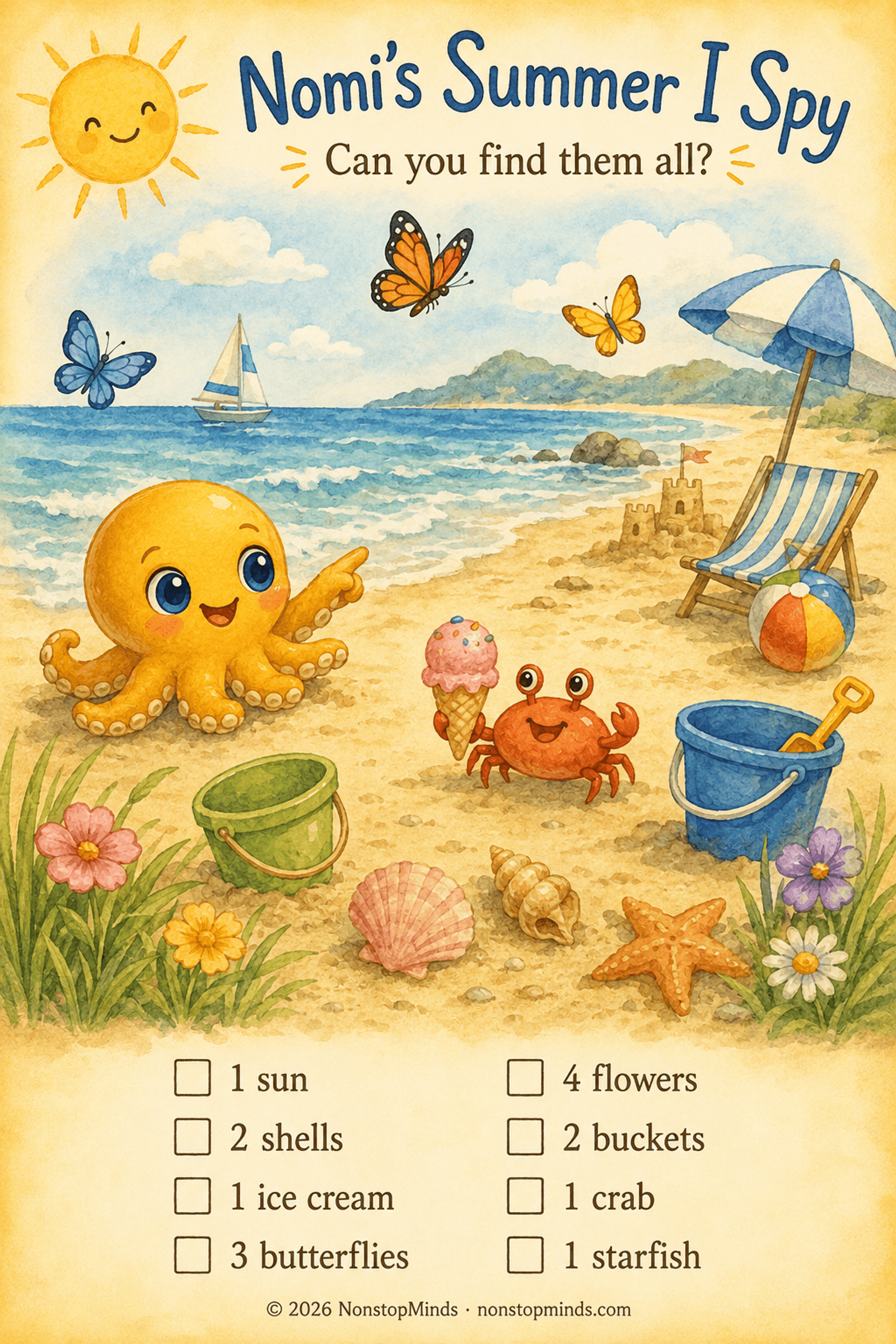 Nomi's Summer I Spy Game