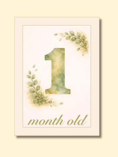 Botanical Monthly Milestone Cards — preview image 3