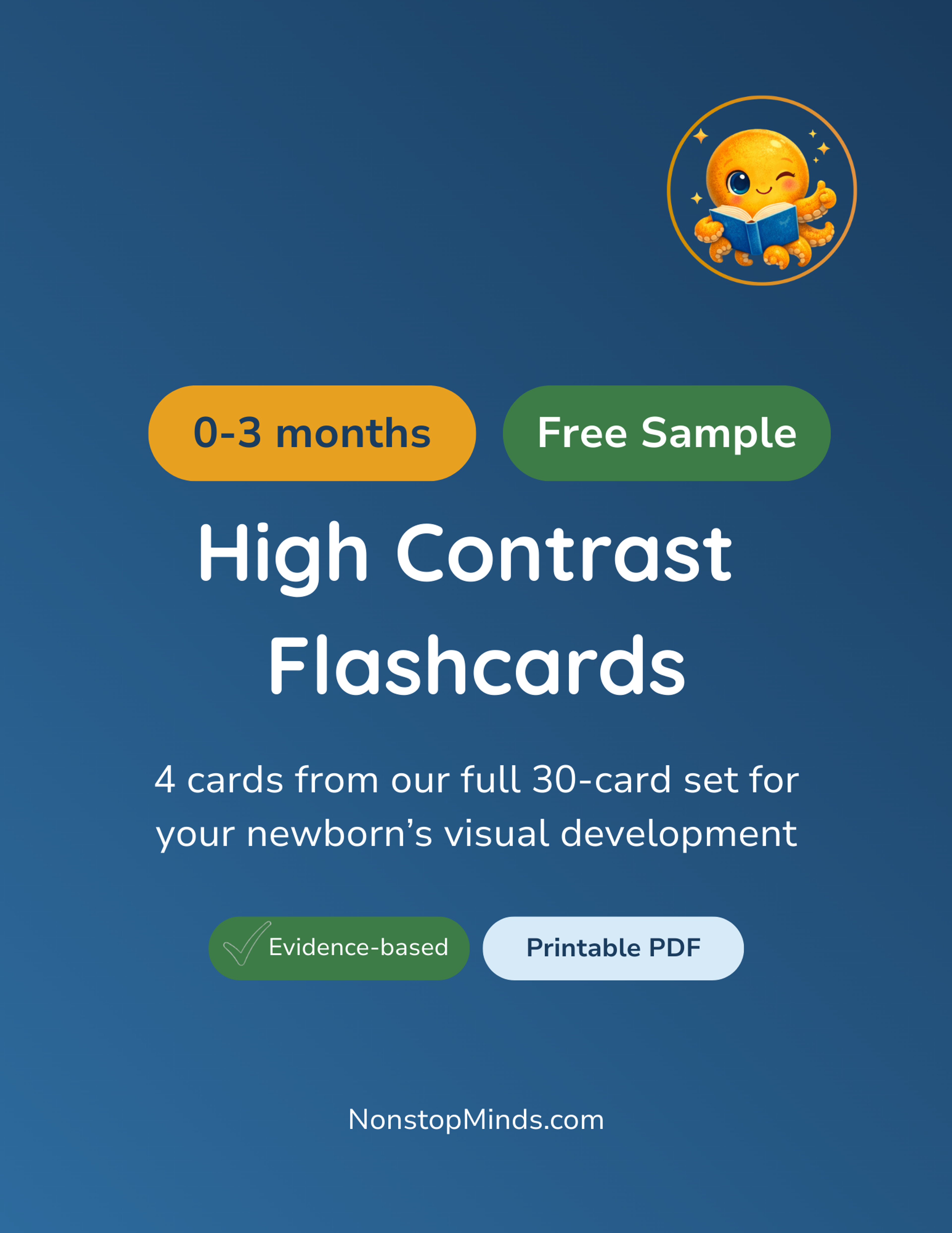 High Contrast Flashcards: 0-3 months Free Sample