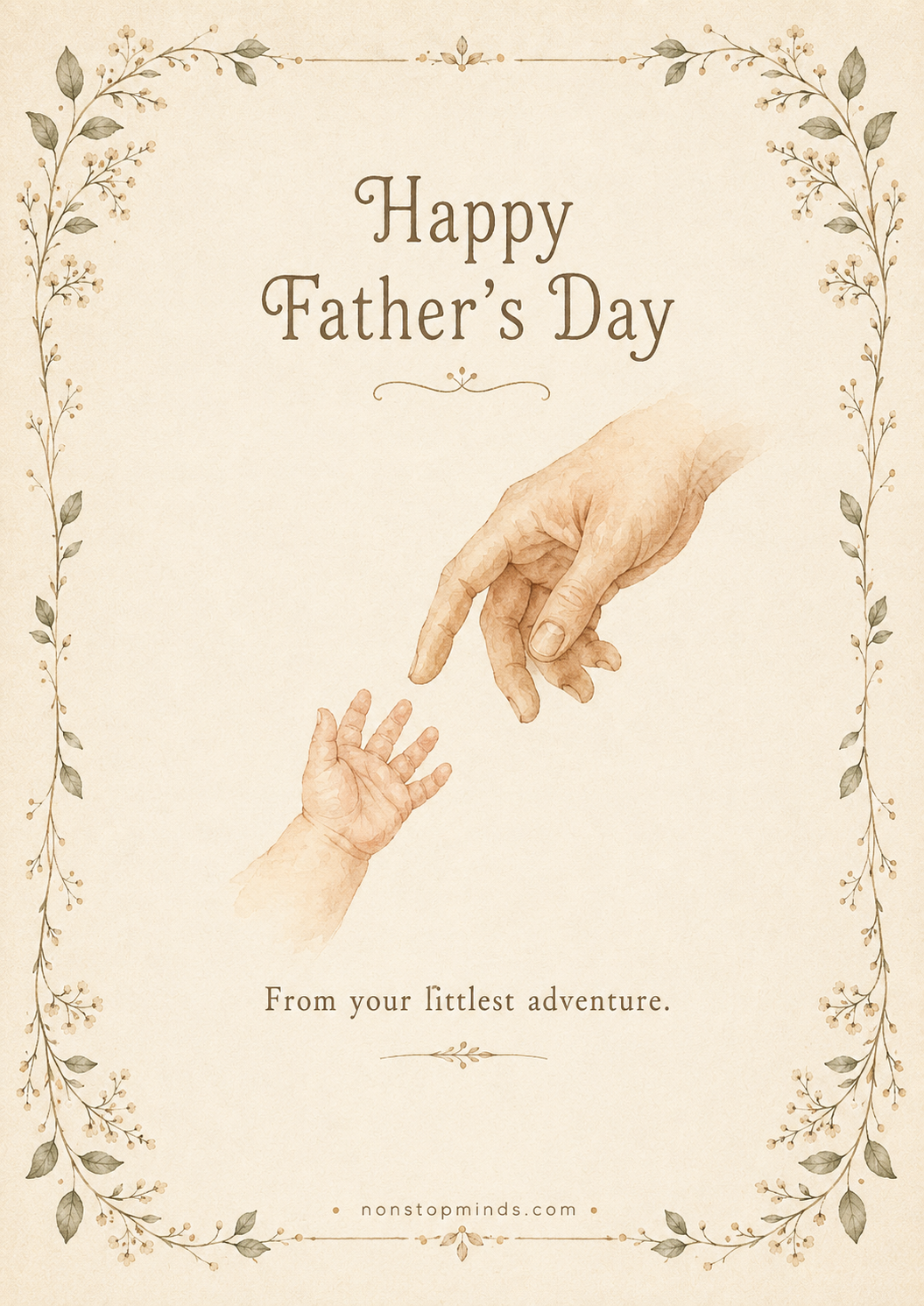 Father's Day Card from Baby