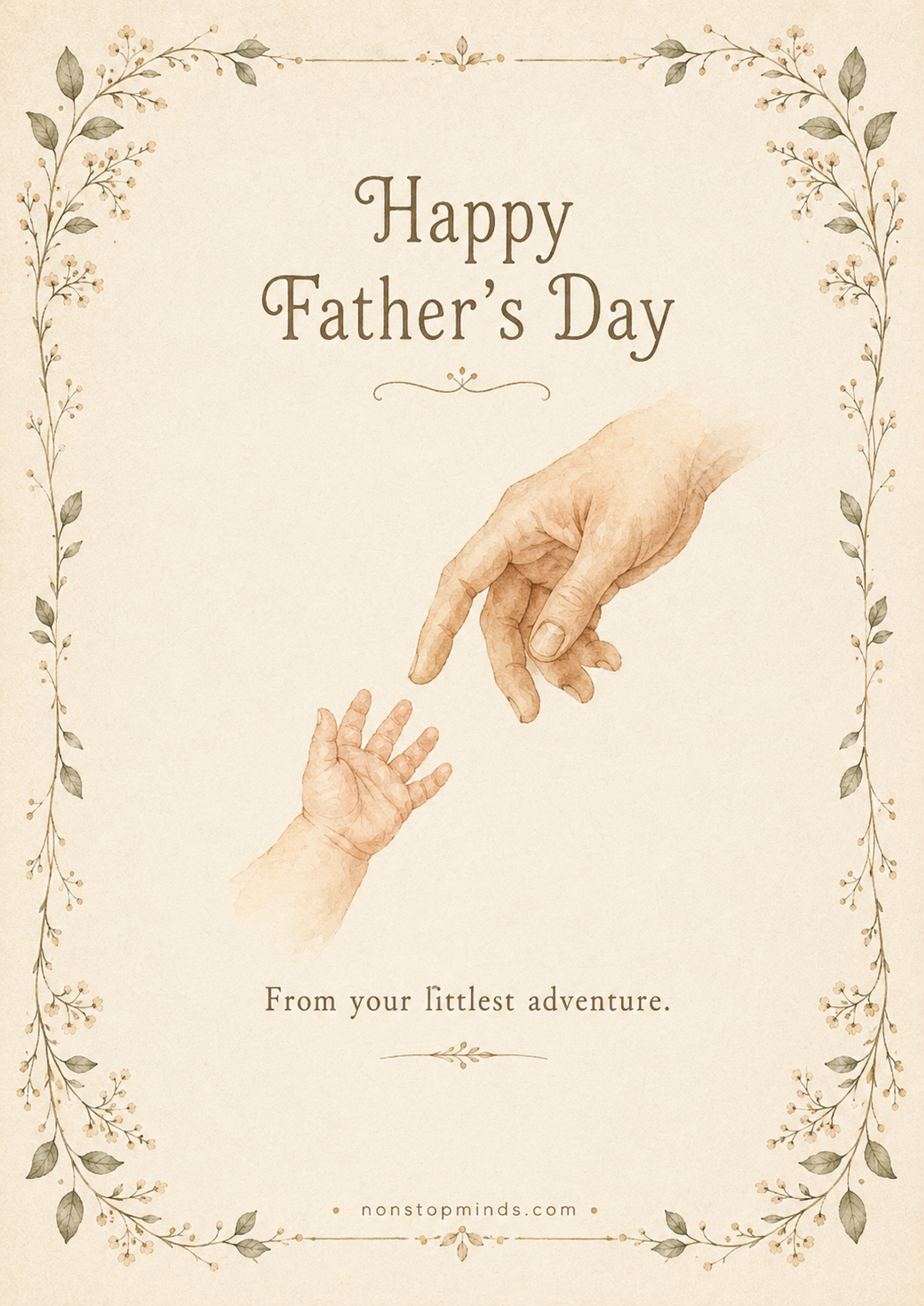 Father's Day Card from Baby