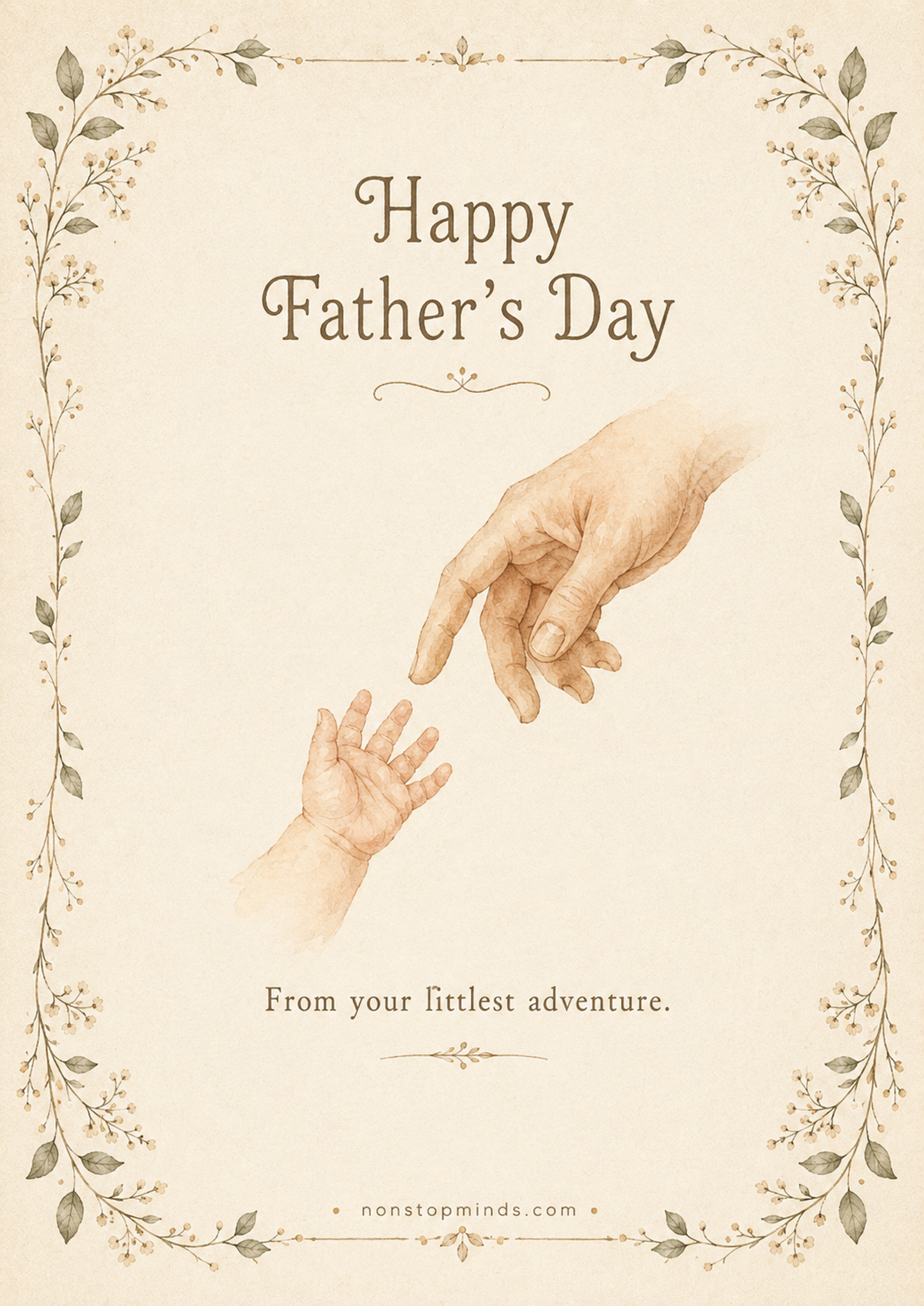 Father's Day Card from Baby