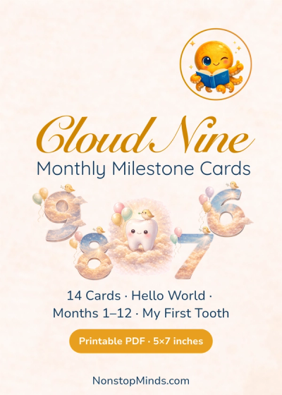 Cloud Nine Monthly Milestone Cards