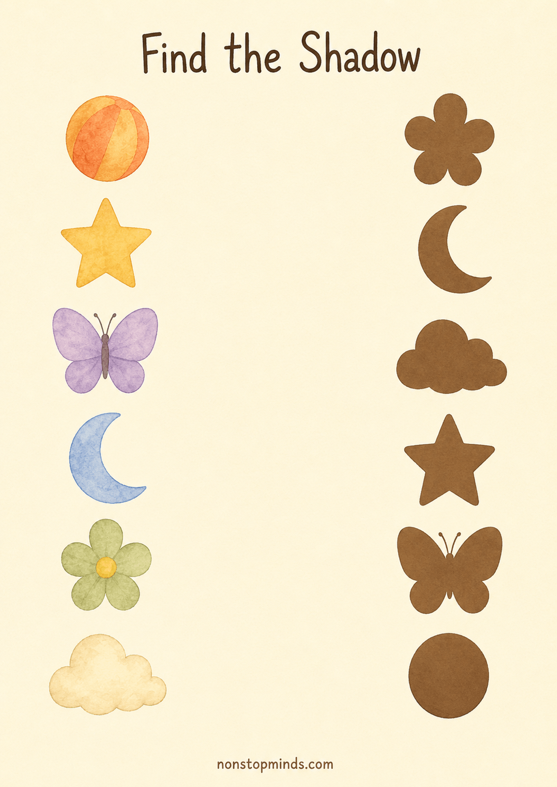 Find the Shadow: Matching Game