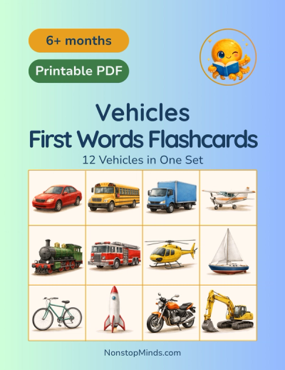 Vehicles: First Words Flashcards