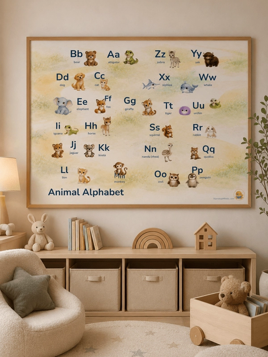 My Zoo Alphabet Poster