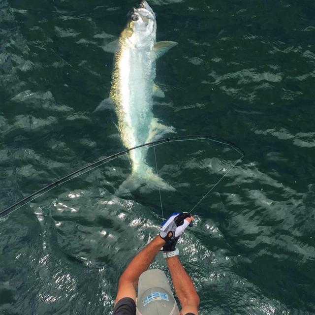 Captain David White Fishing Charters client with their catch