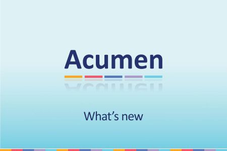 2024 July What's New with Acumen?