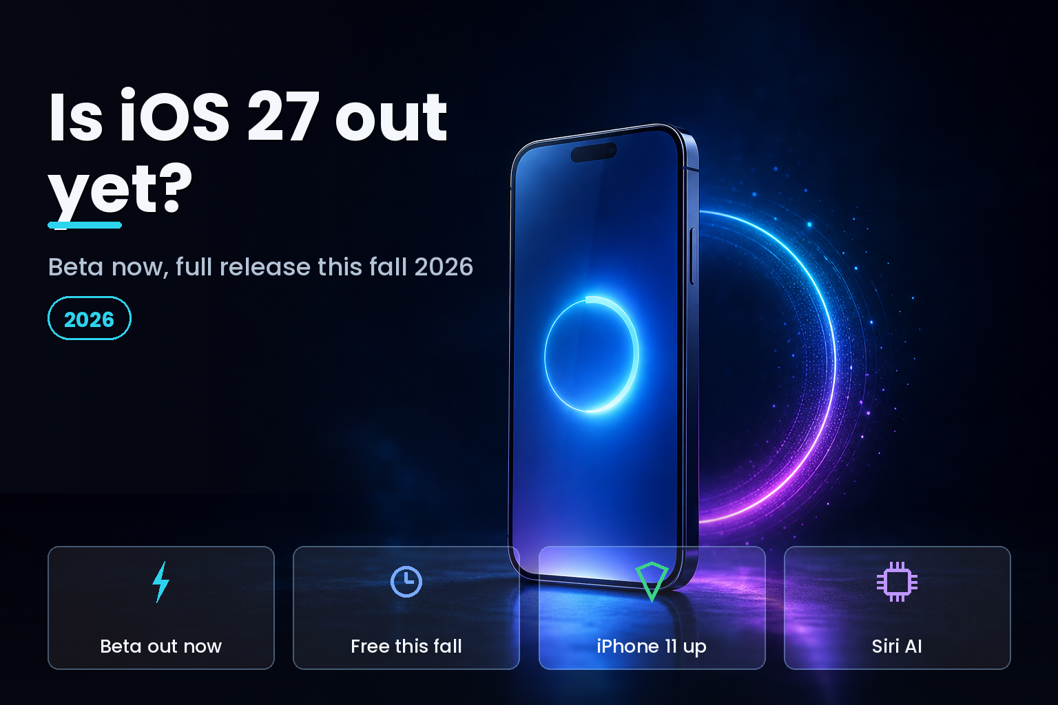 A modern smartphone glowing on a dark studio surface with a soft blue update light ring