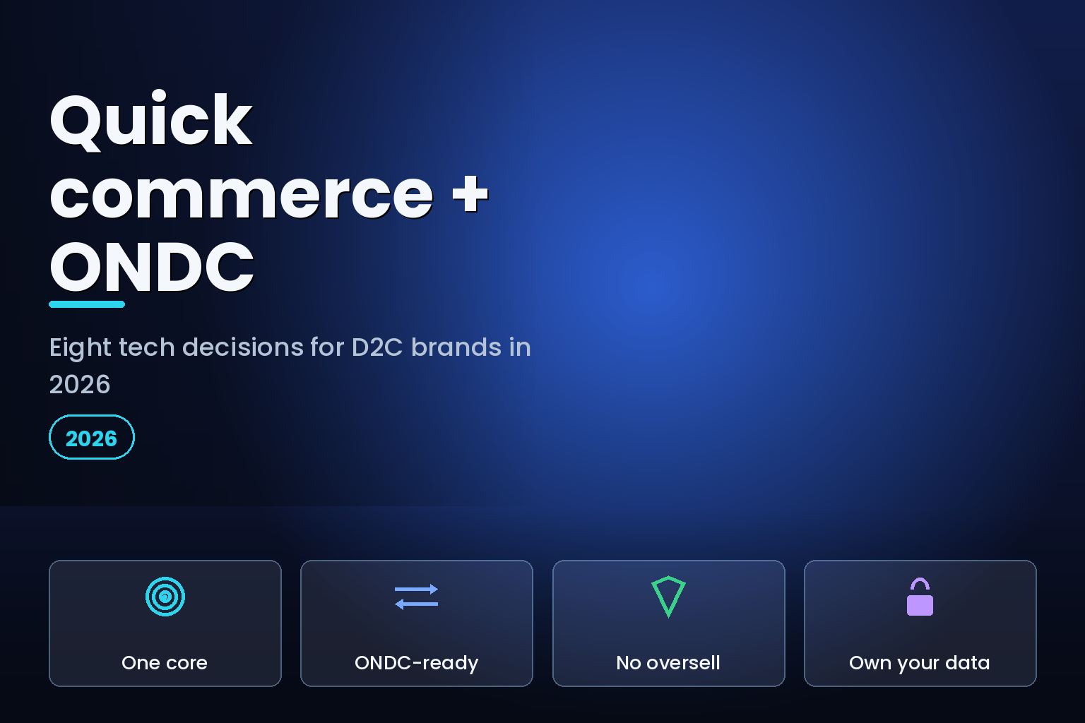 Glowing delivery box at the center of a luminous commerce network mesh in the dark