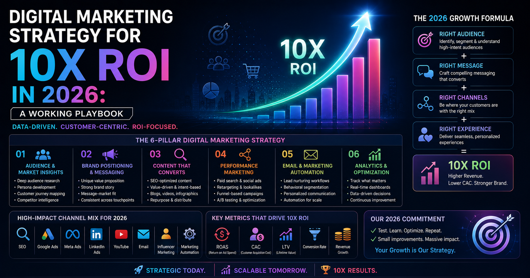 Digital Marketing Strategy for 10x ROI in 2026: A Working Playbook