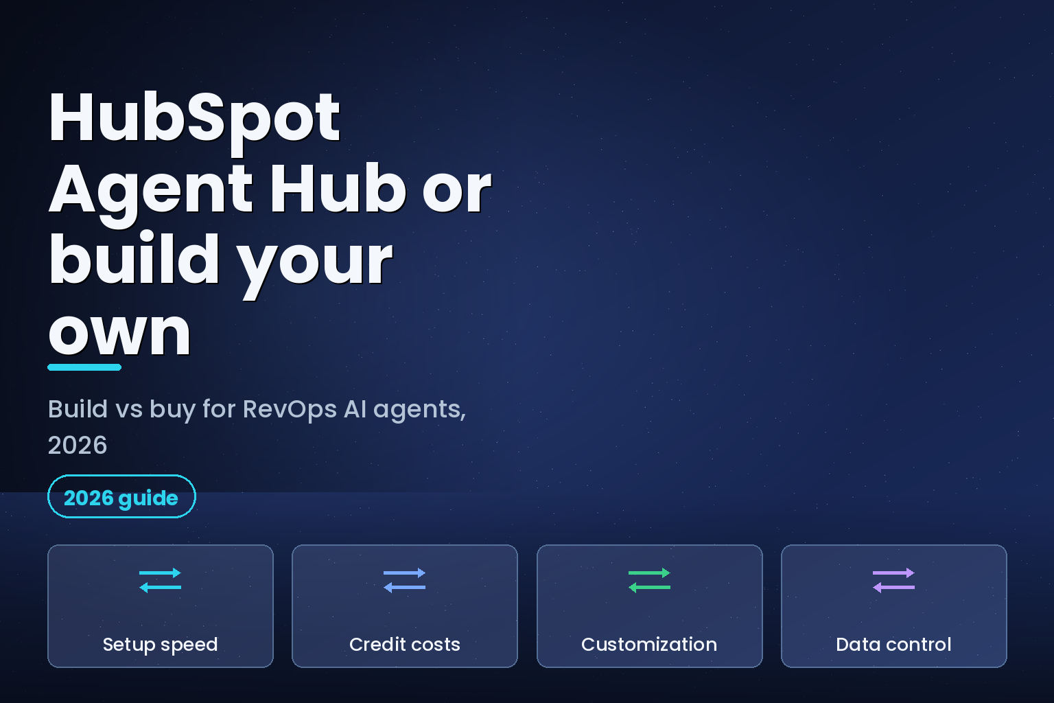HubSpot Agent Hub versus building your own RevOps AI agents comparison