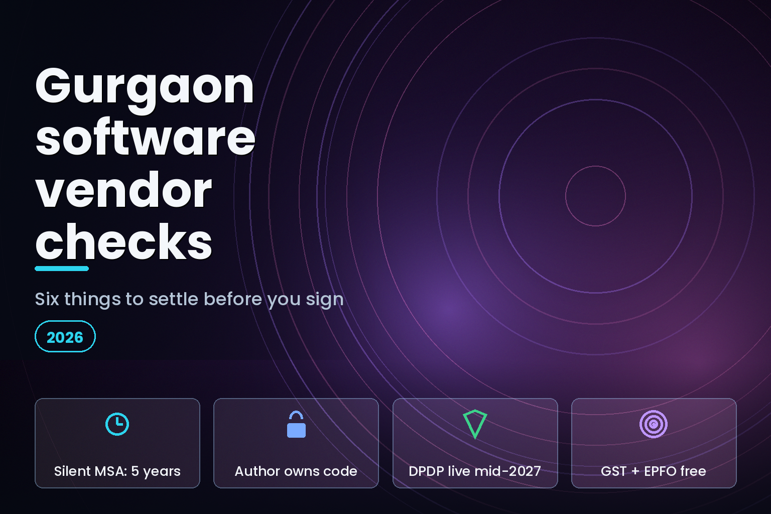 Six diligence checks before appointing a software development company in Gurgaon, 2026