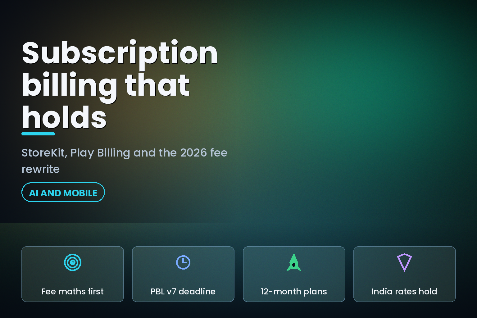 App subscription billing changes in 2026 across StoreKit and Google Play Billing