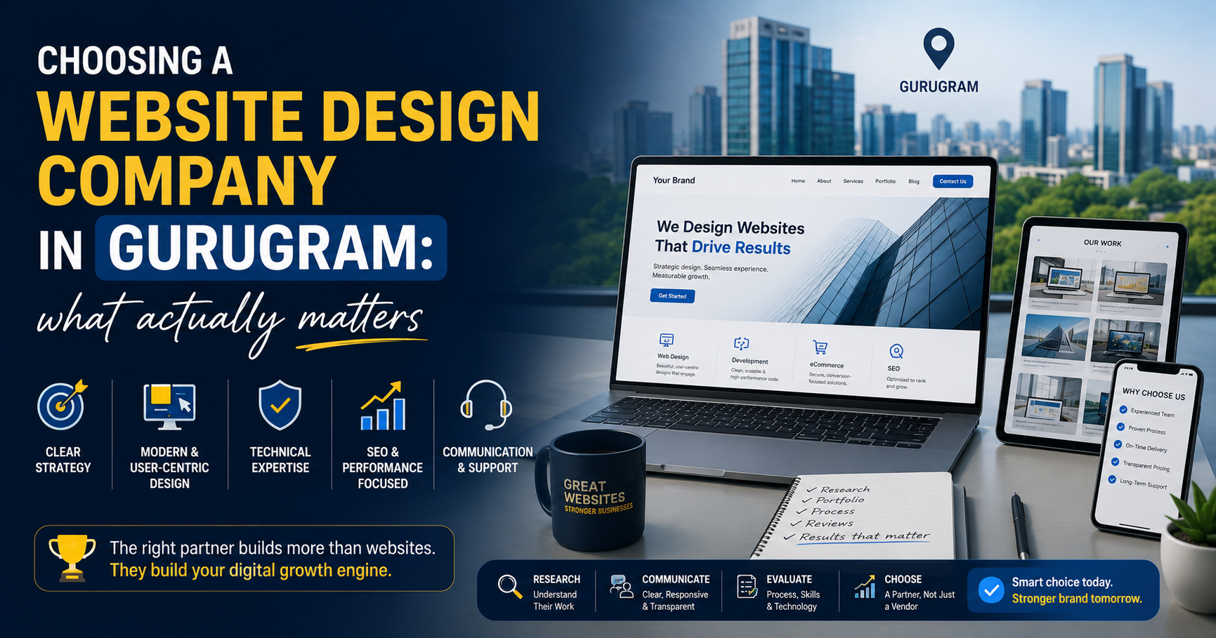 Choosing a website design company in Gurugram: what actually matters
