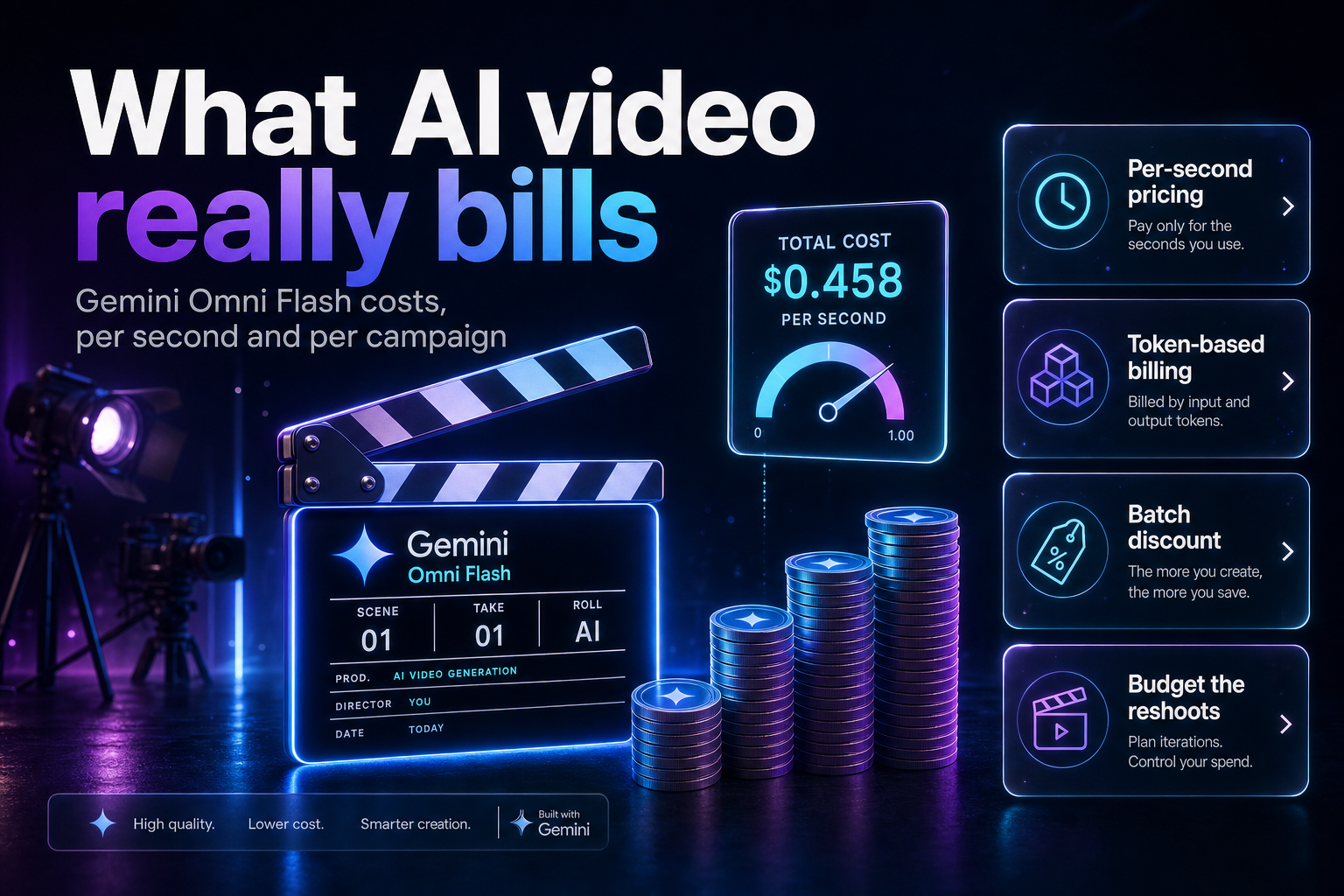 The real cost of AI video generation with Gemini Omni Flash, priced per second