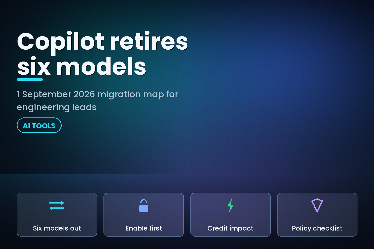 GitHub Copilot model deprecation migration map for 1 September 2026