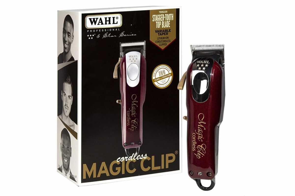 Wahl cordless Magic Clip hair clipper packaging.