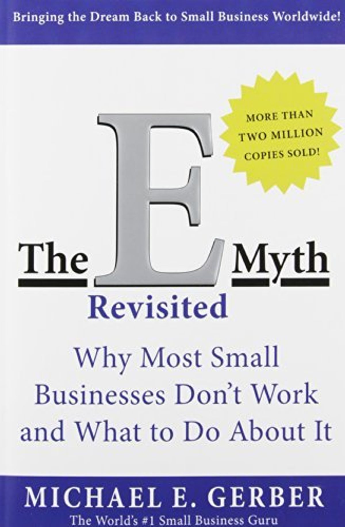 The E-Myth Revisited book cover by Michael E. Gerber.