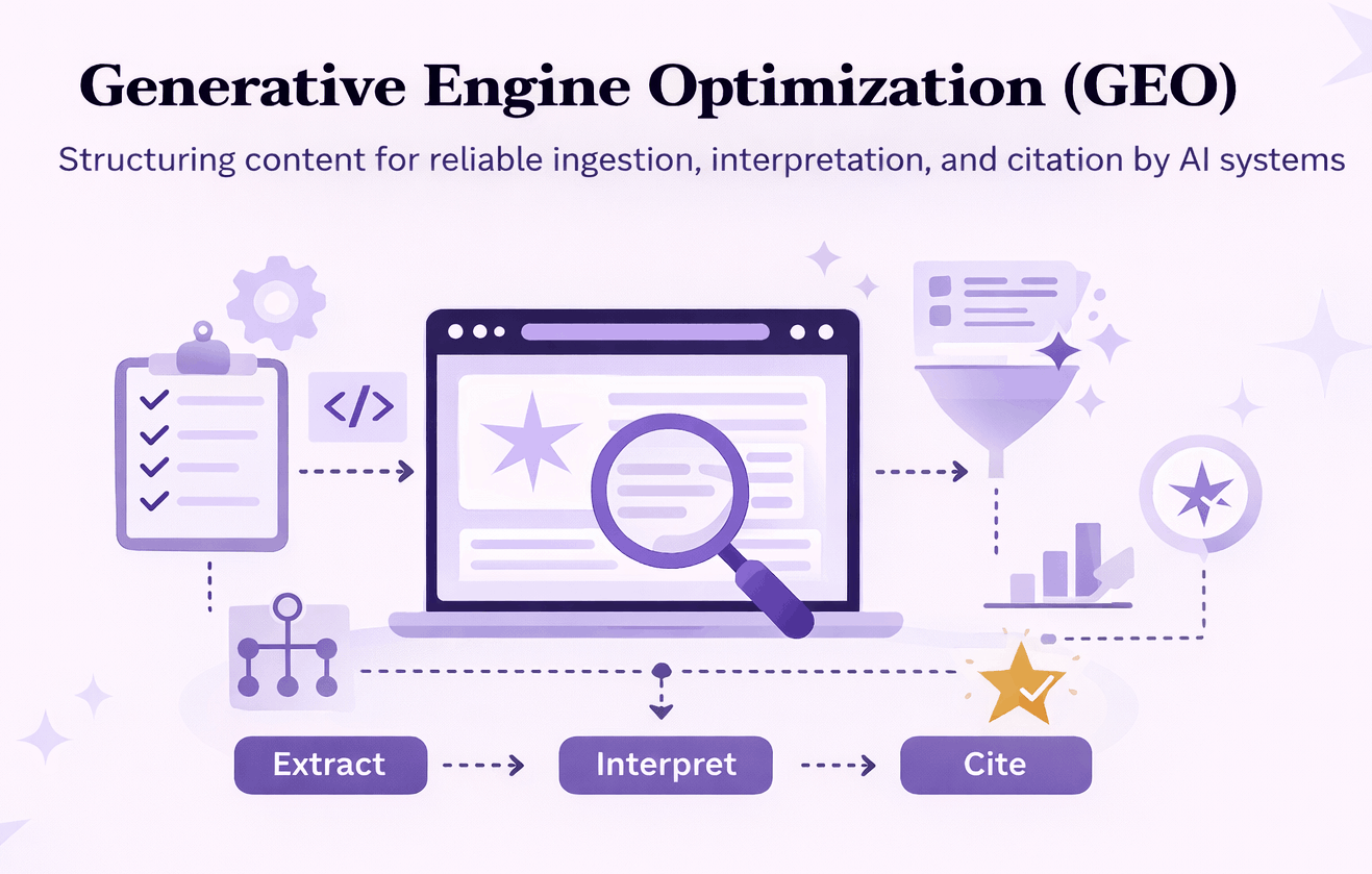 Generative Engine Optimization Process's What Is Generative Engine Optimization (GEO)? | Stellar AEO Labs