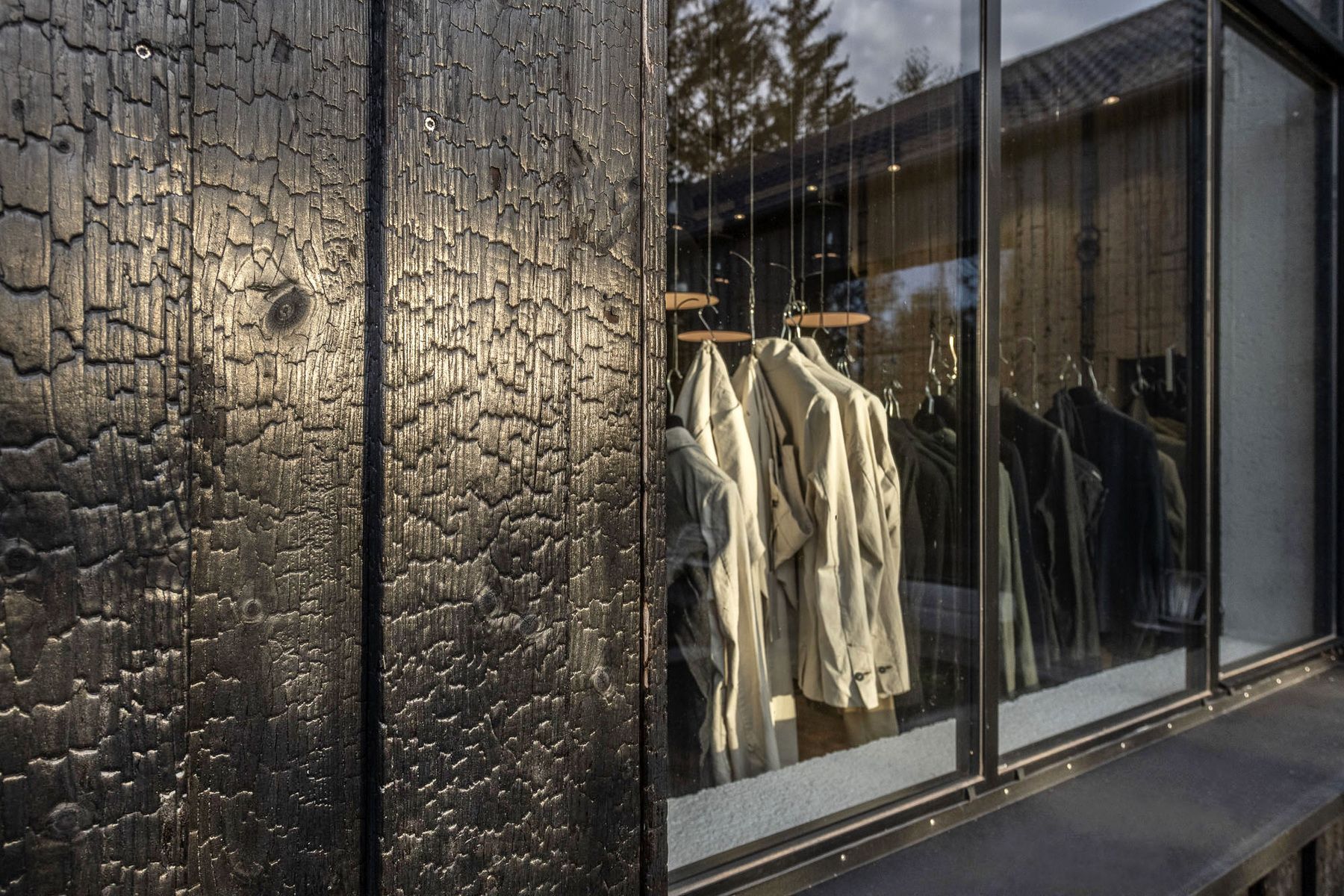 window from hannes roether atelier in pliening with knit wear