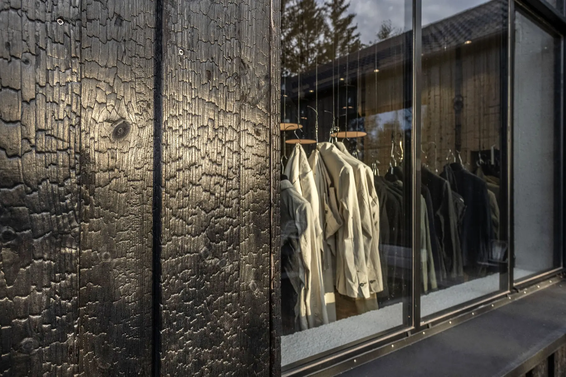 window from hannes roether atelier in pliening with knit wear
