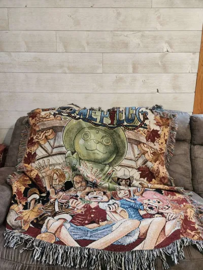 one piece straw hat gang fall fest tapestry