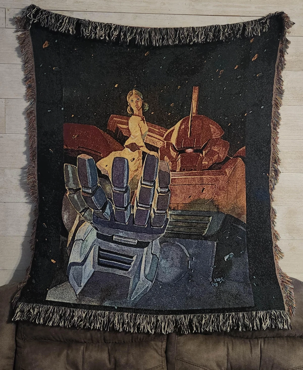 gundam lalah sune and gelgoog tapestry