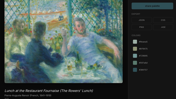 why i built chroma collection, a design tool based off of art institute of chicago's library