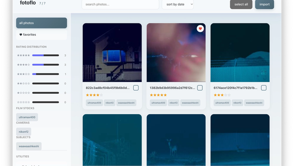 why i built fotoflo, a personal photo manager for film photographers