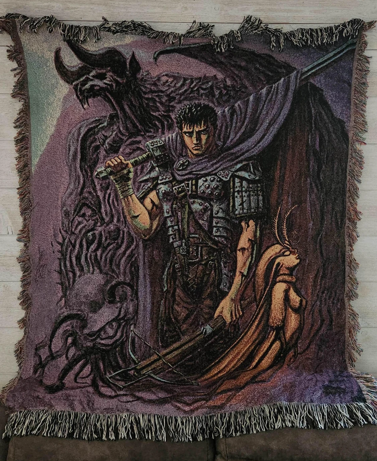 guts and zod berserk tapestry