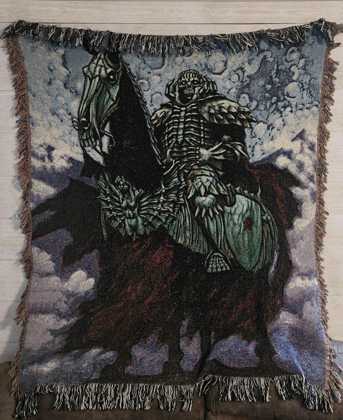berserk skull knight tapestry