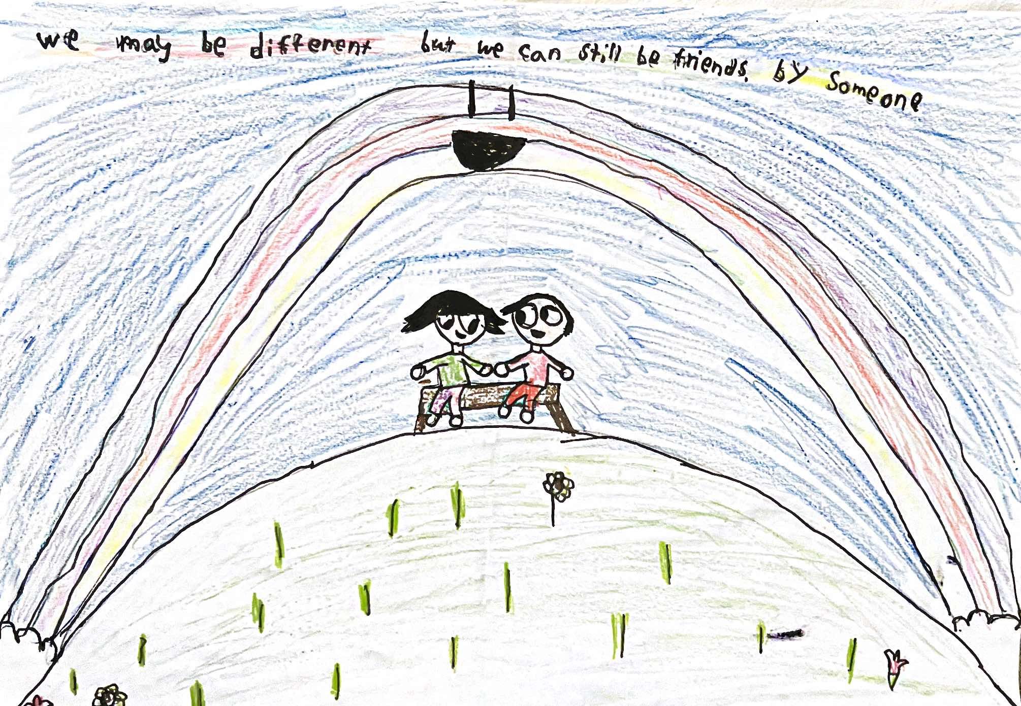 We may be different but we can still be friends. By someone.