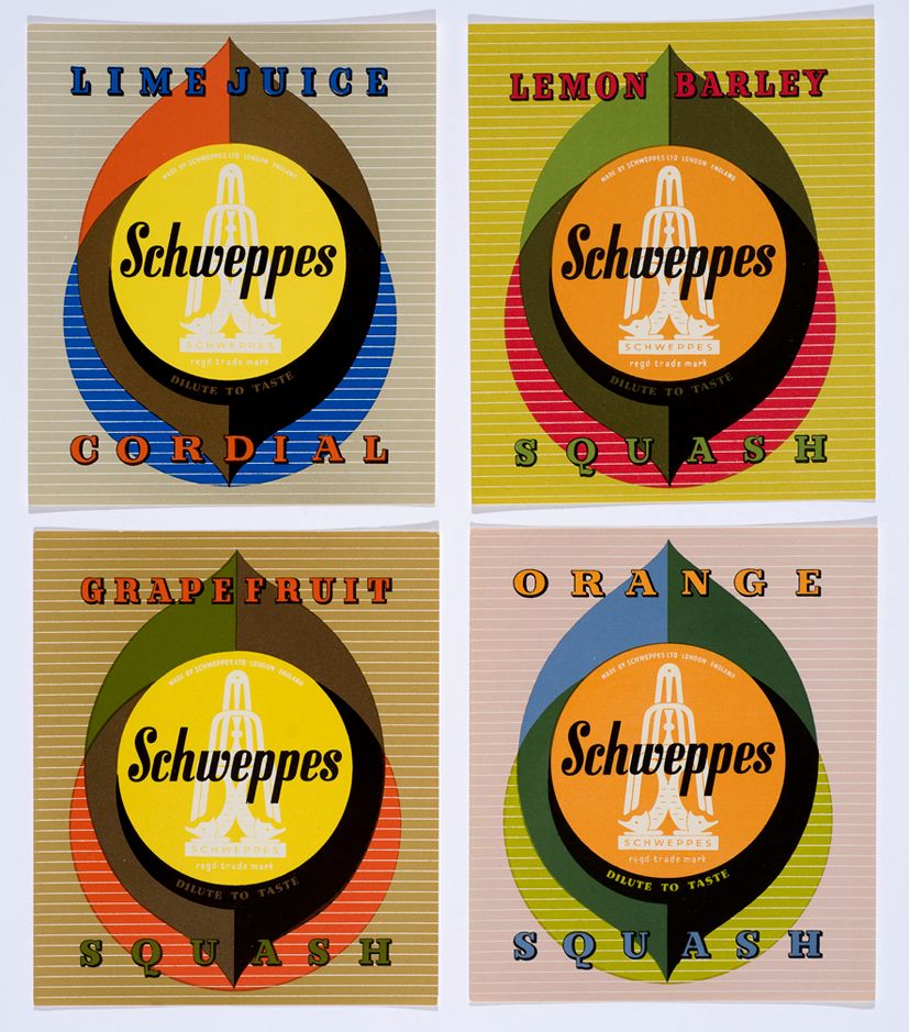 Schweppes label graphics 