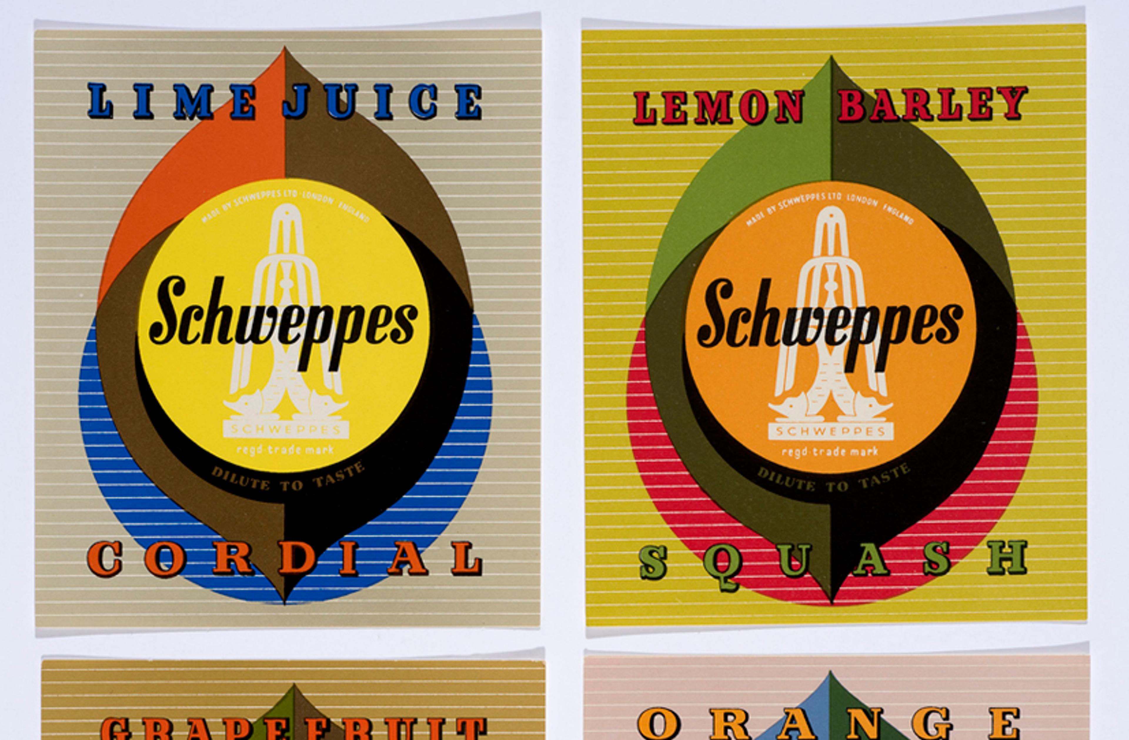 Schweppes label graphics