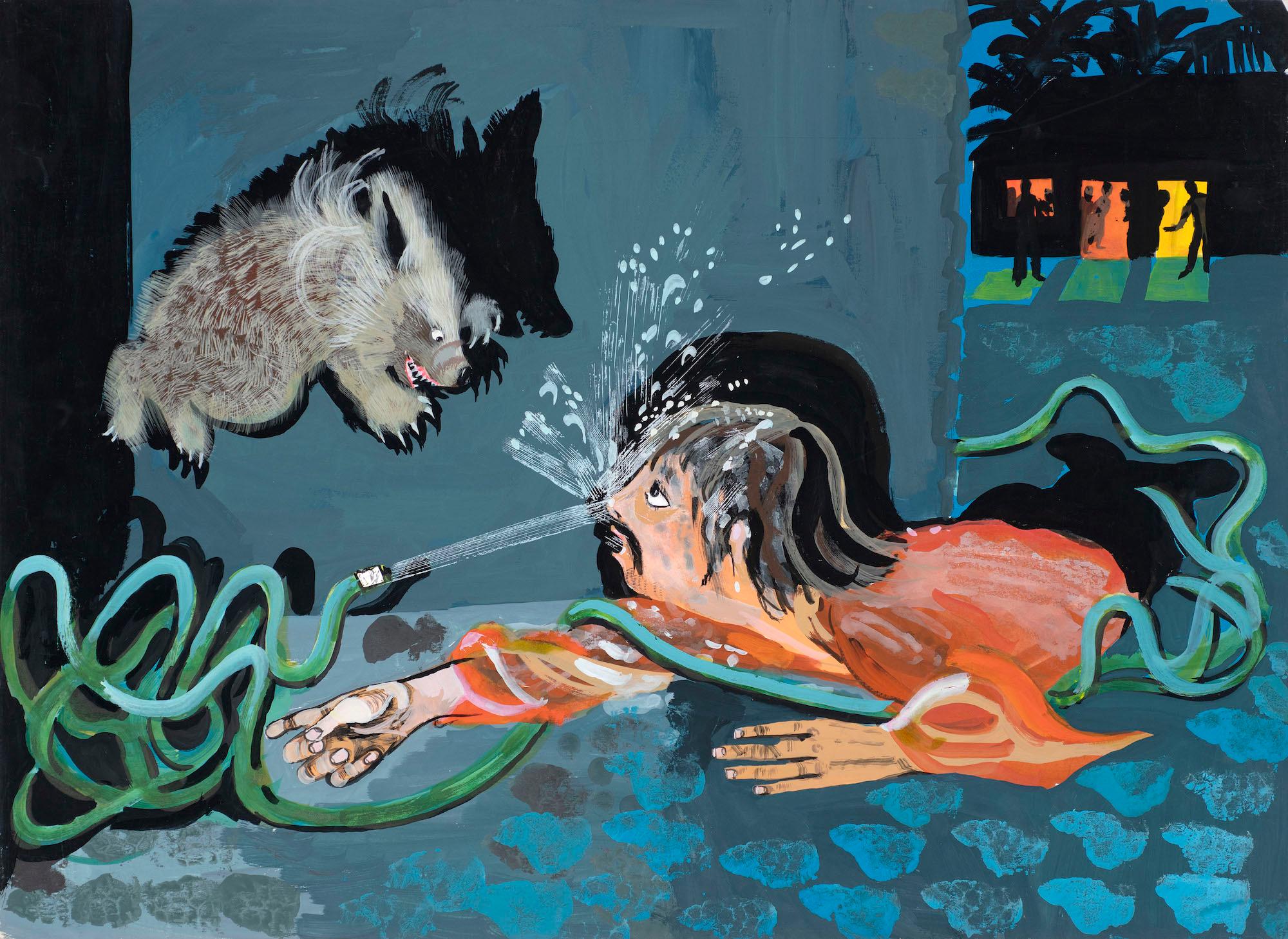 Untitled illustration for Jackanory (Mary Plain Goes to America) 