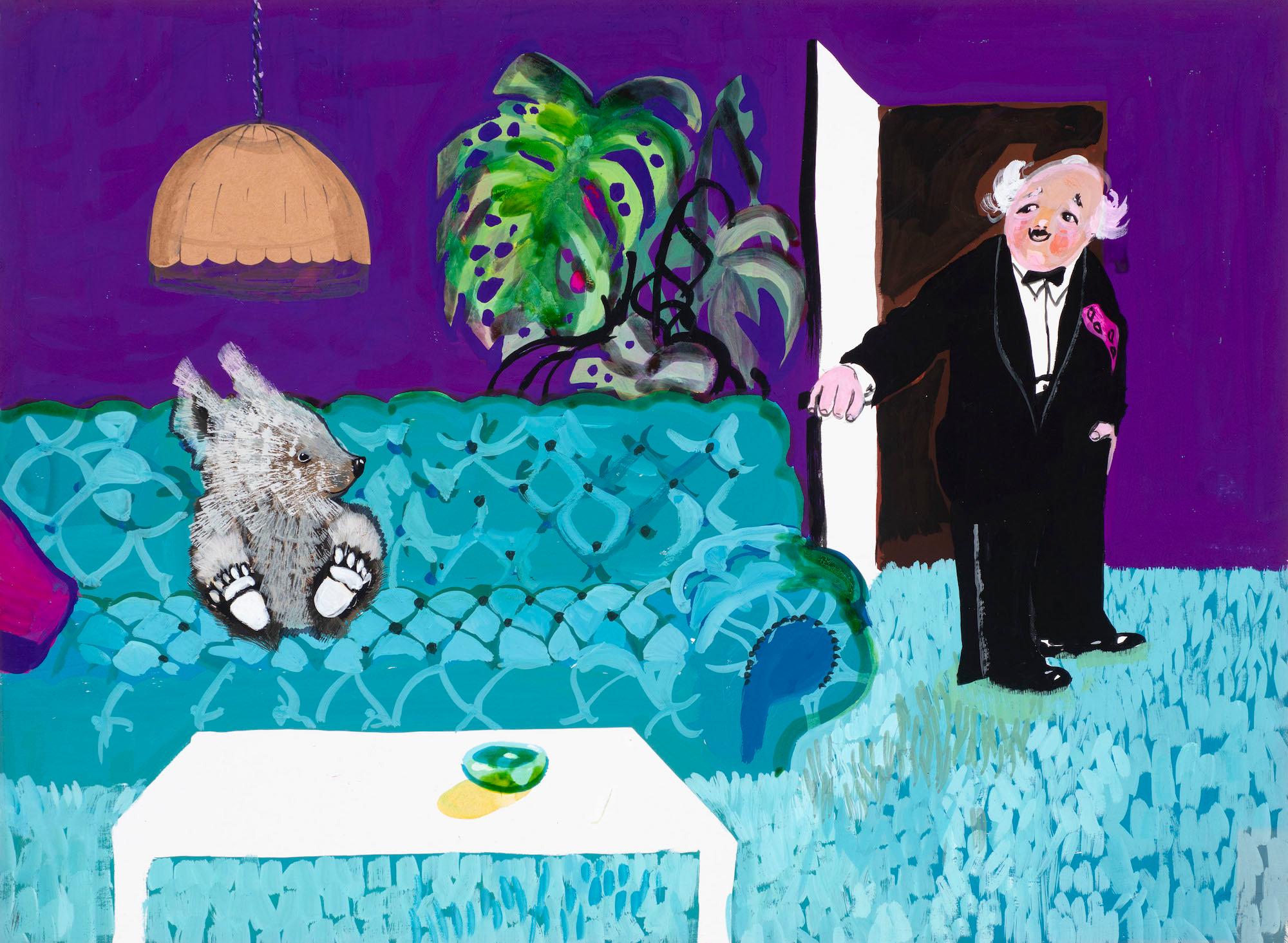 Untitled illustration for Jackanory (Mary Plain Goes to America)