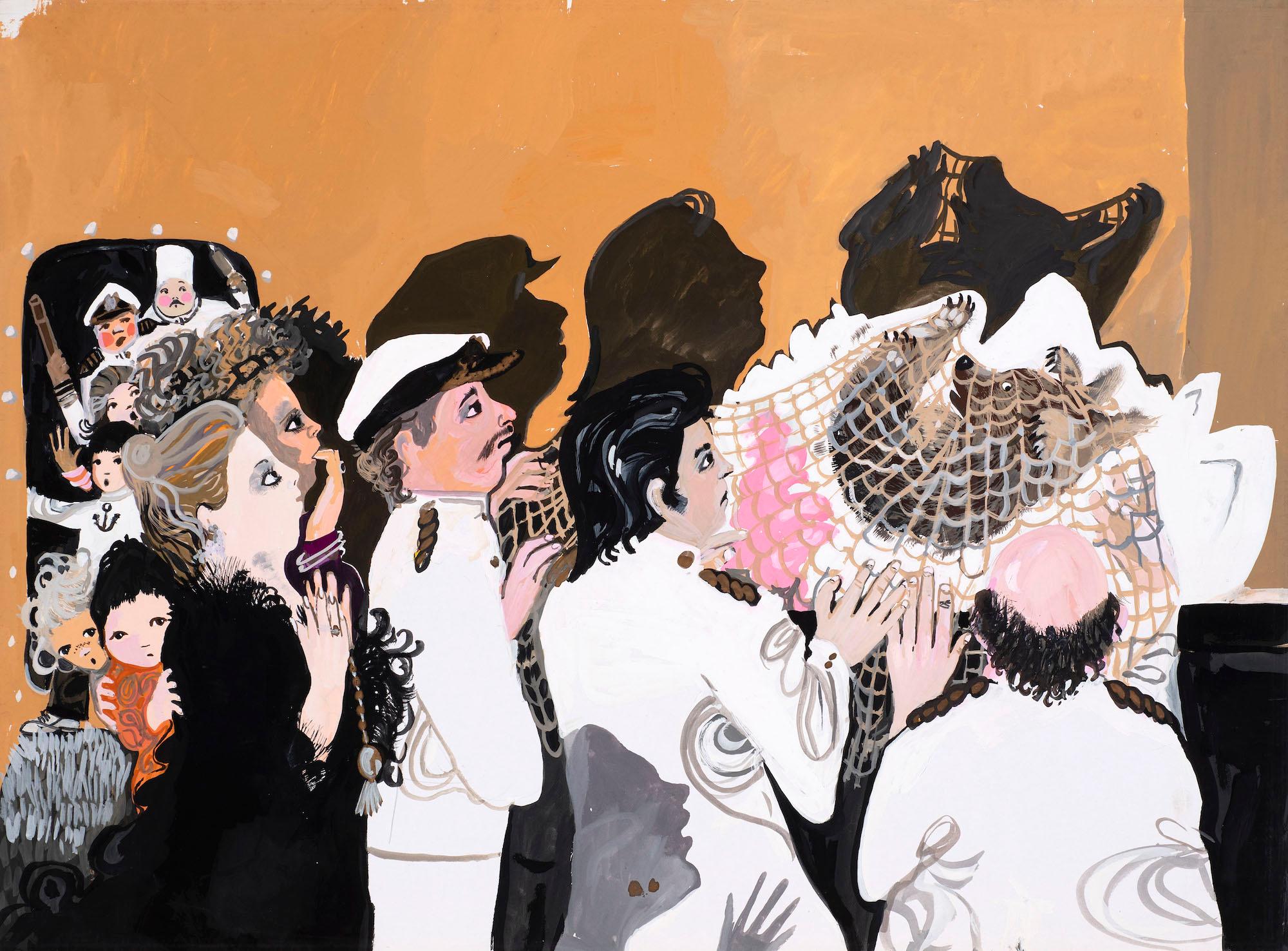 Untitled illustration for Jackanory (Mary Plain Goes to America)