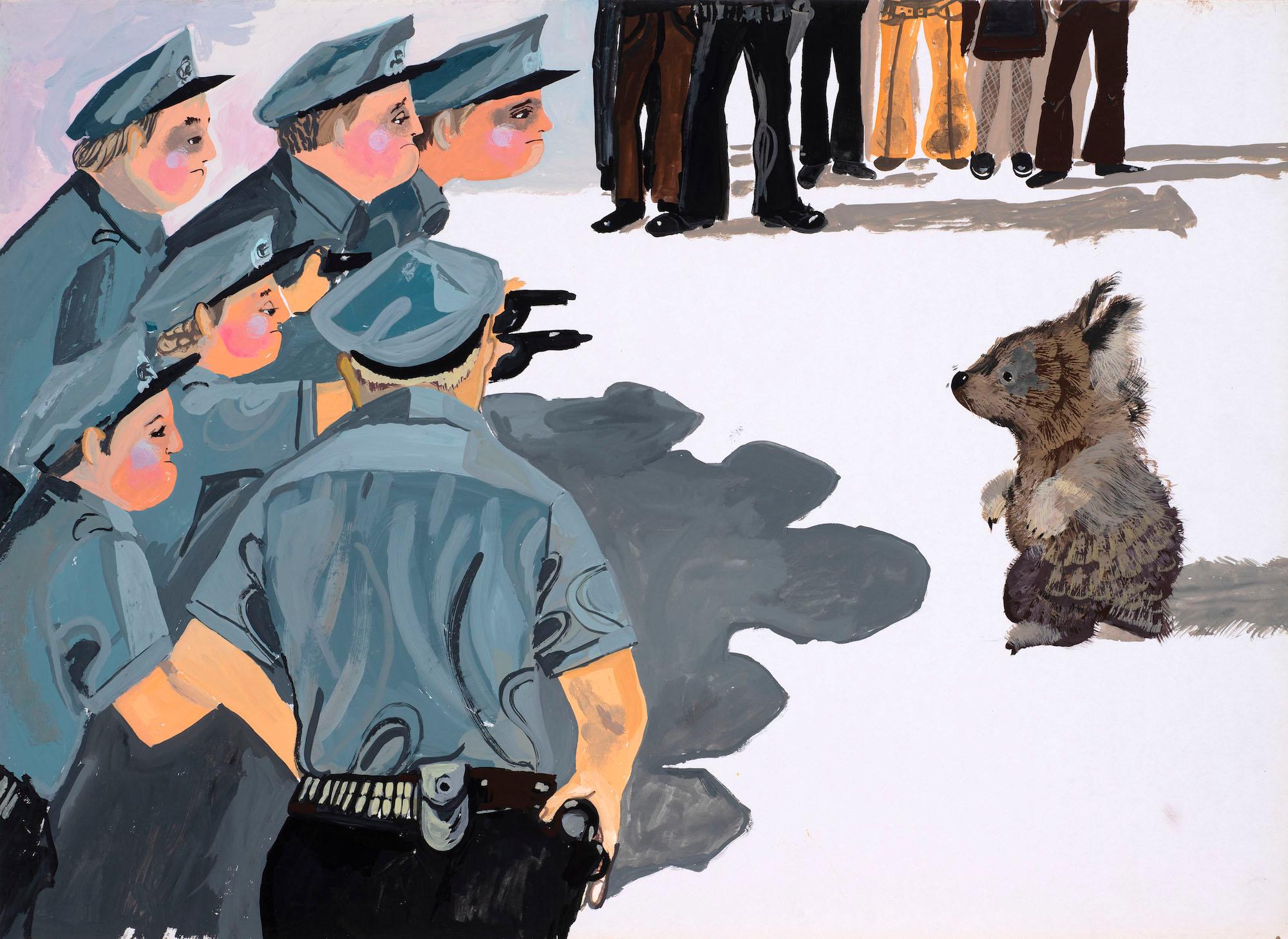 Untitled illustration for Jackanory (Mary Plain Goes to America)