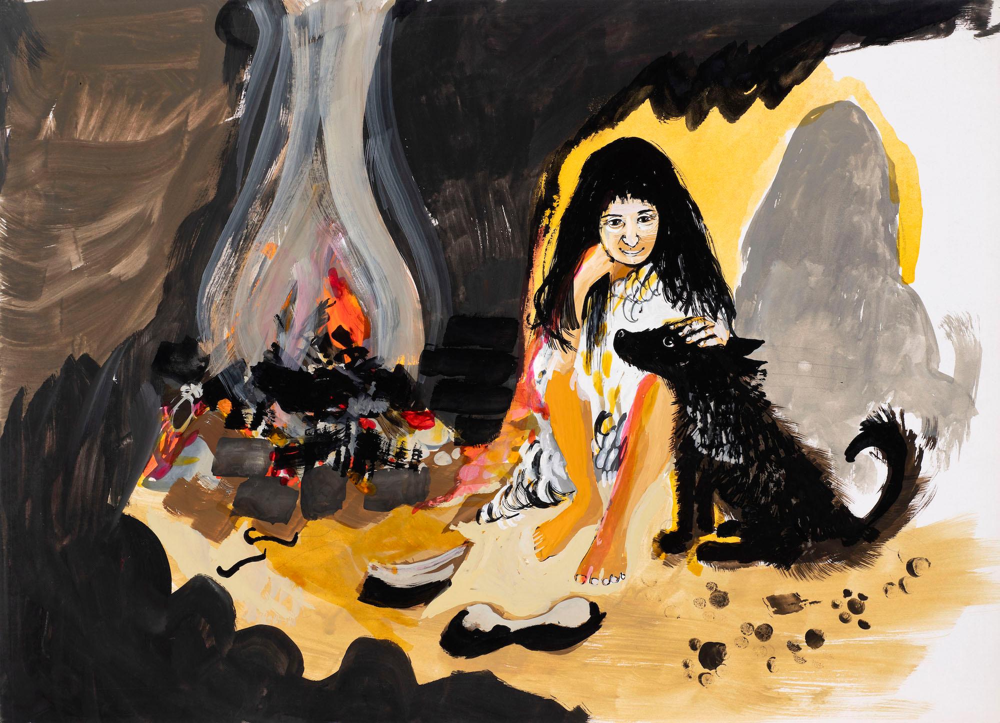 Untitled illustration for Jackanory (Just So Stories: The Cat who Walked by Himself)