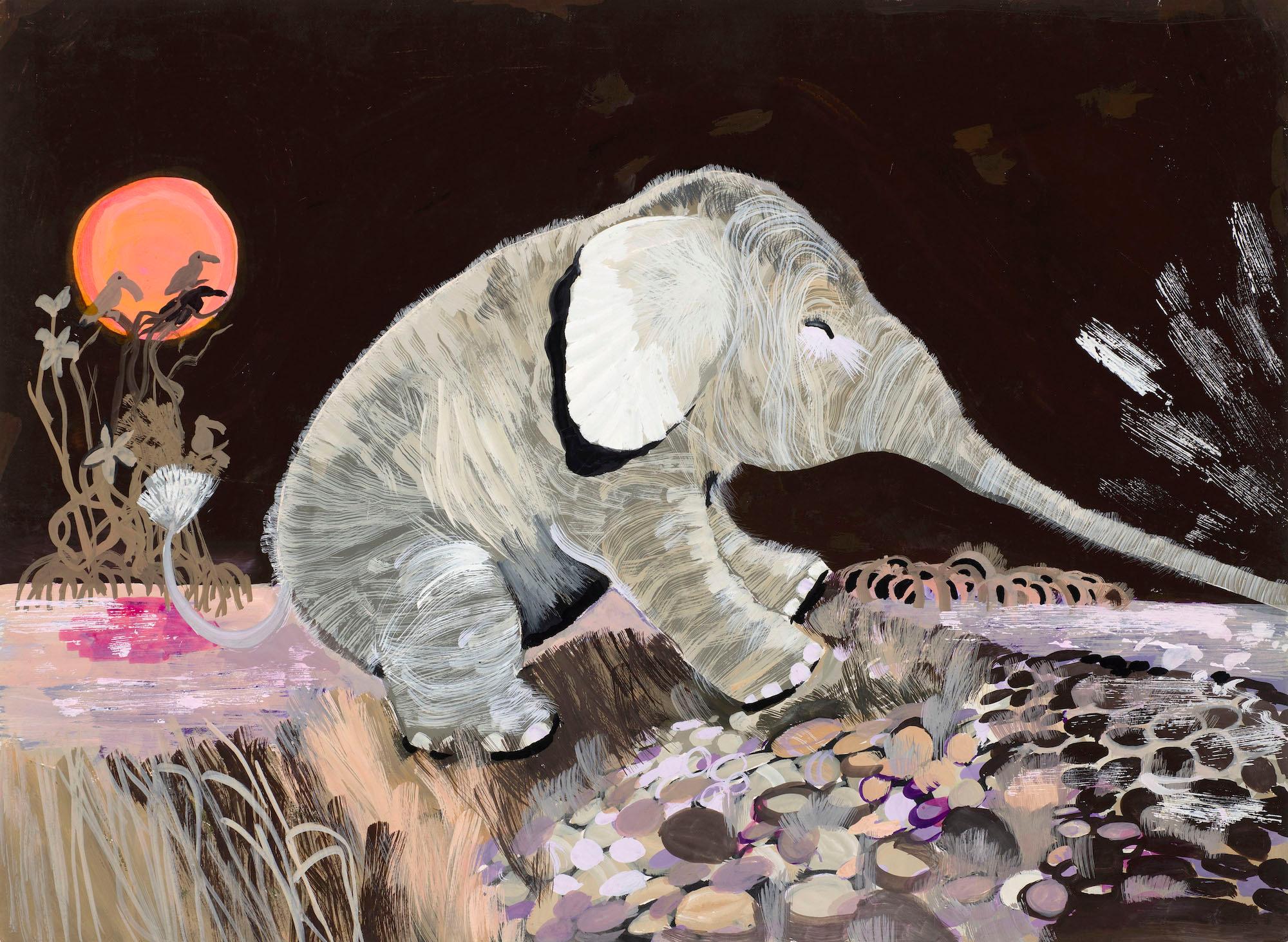 Untitled illustration for Jackanory (Just So Stories: The Elephant's Child)