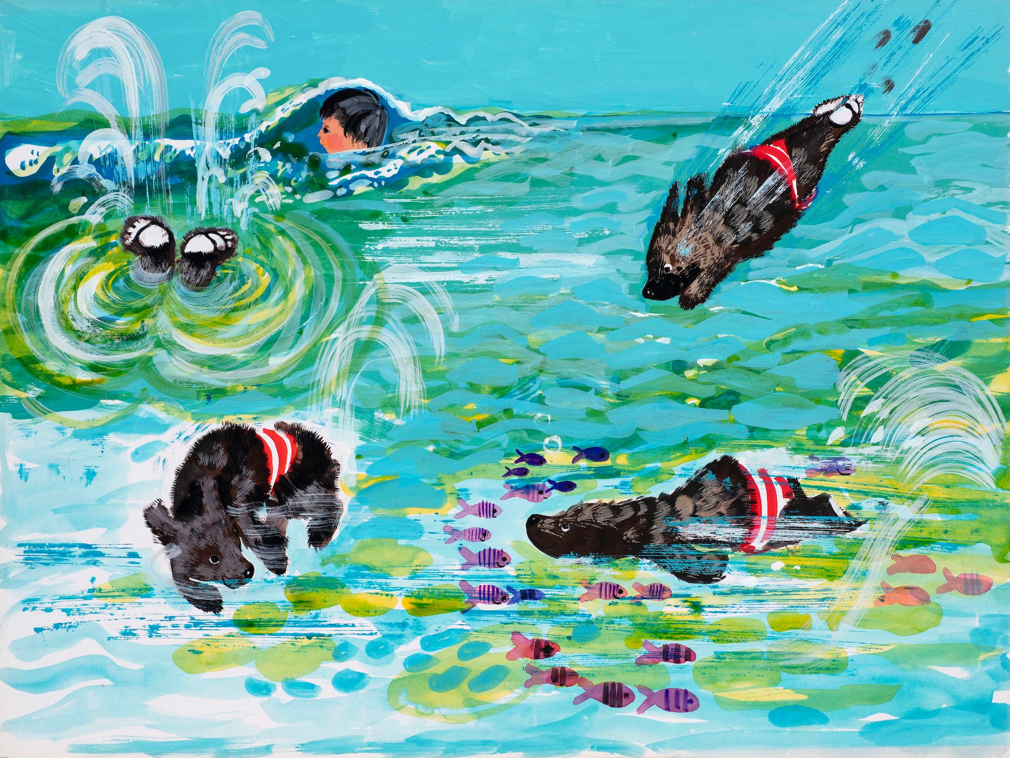 Untitled illustration for Jackanory (Mary Plain Goes to America) 