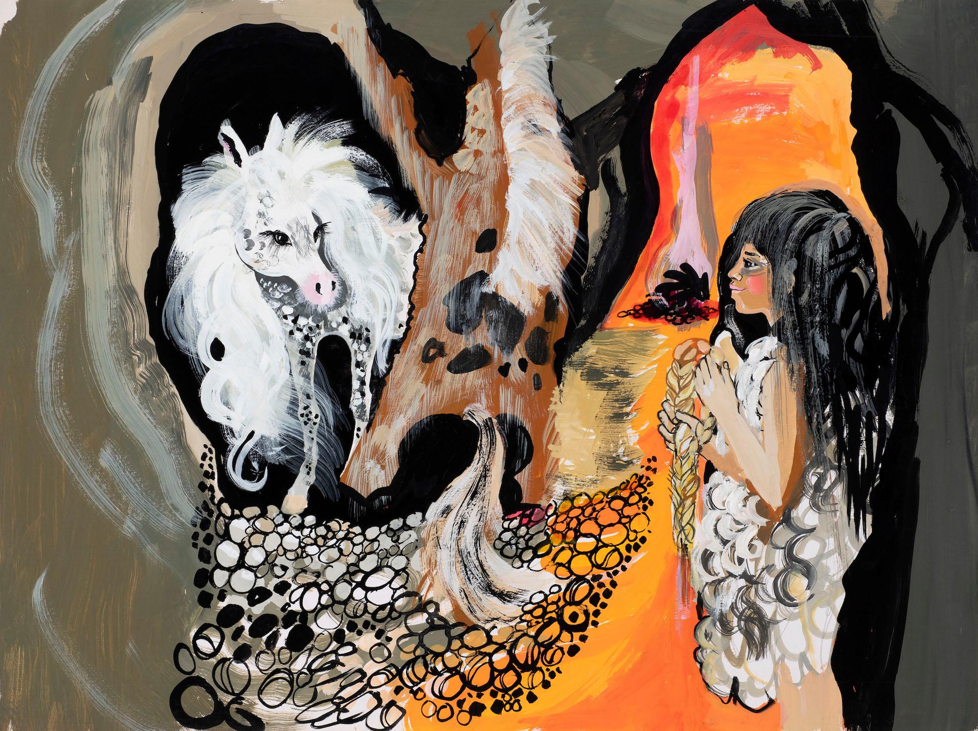 Untitled illustration for Jackanory (Just So Stories: The Cat who Walked by Himself)