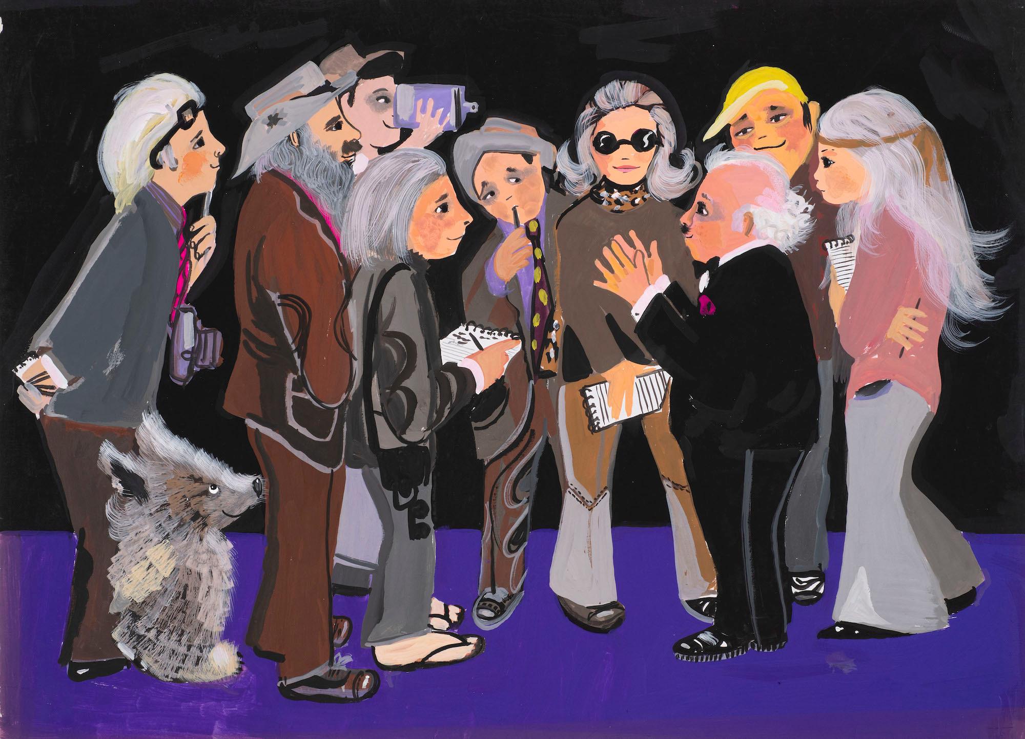 Untitled illustration for Jackanory (Mary Plain Goes to America) 