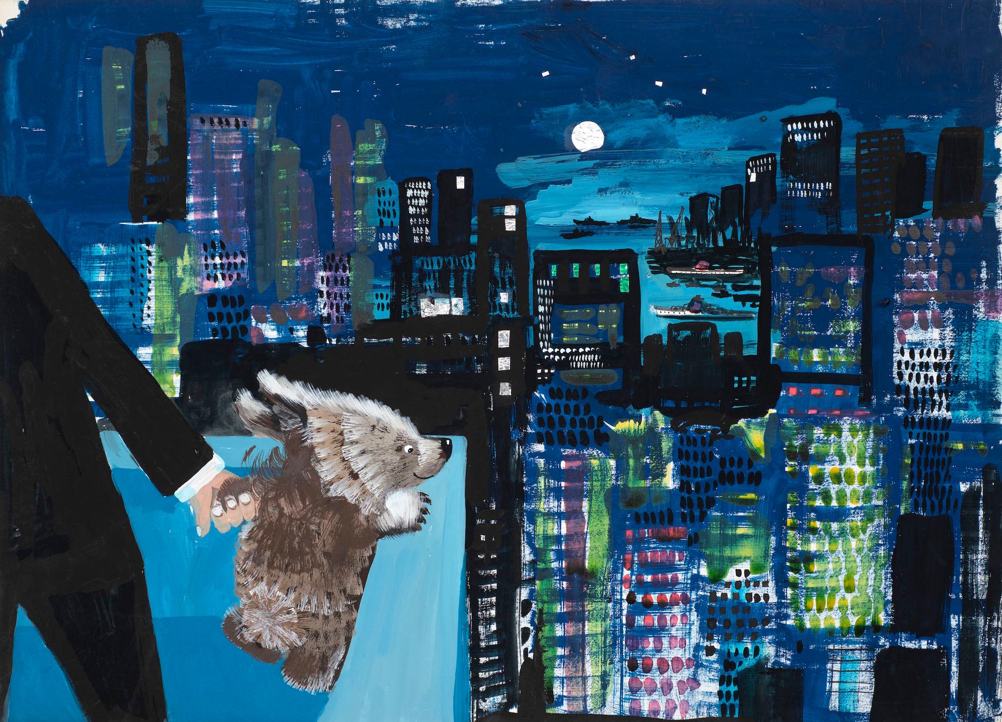 Untitled illustration for Jackanory (Mary Plain Goes to America) 