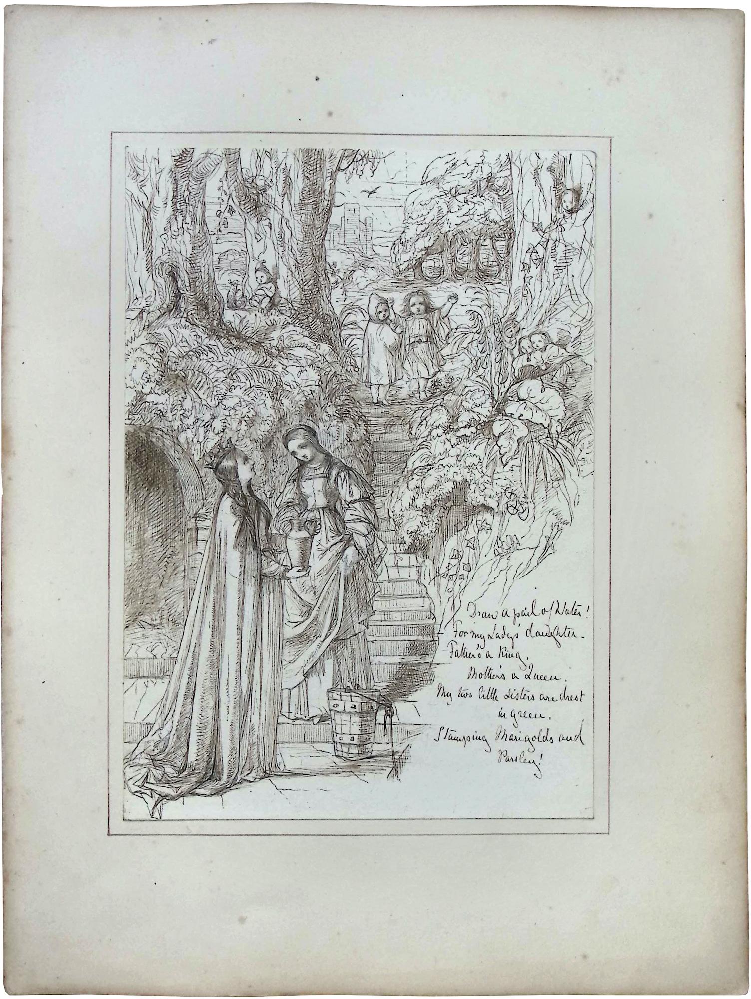 Untitled (illustration for Child's Play, 'Draw a pail of water')